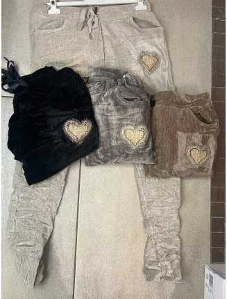 Anni byxor med hjärta