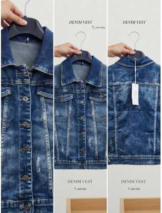 Sara Klassisk Jeansväst