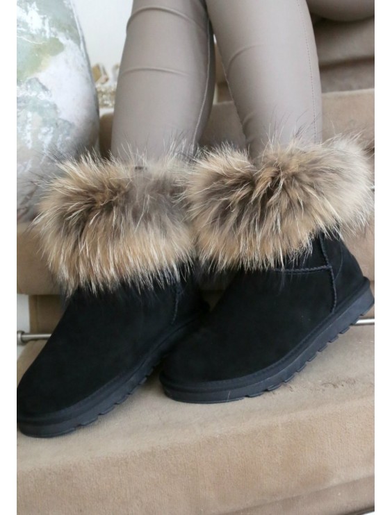 boots med päls vivanill päls boots fur boots vivanilla